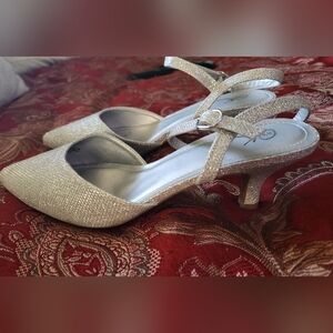 Ladies Silver Bling Heels